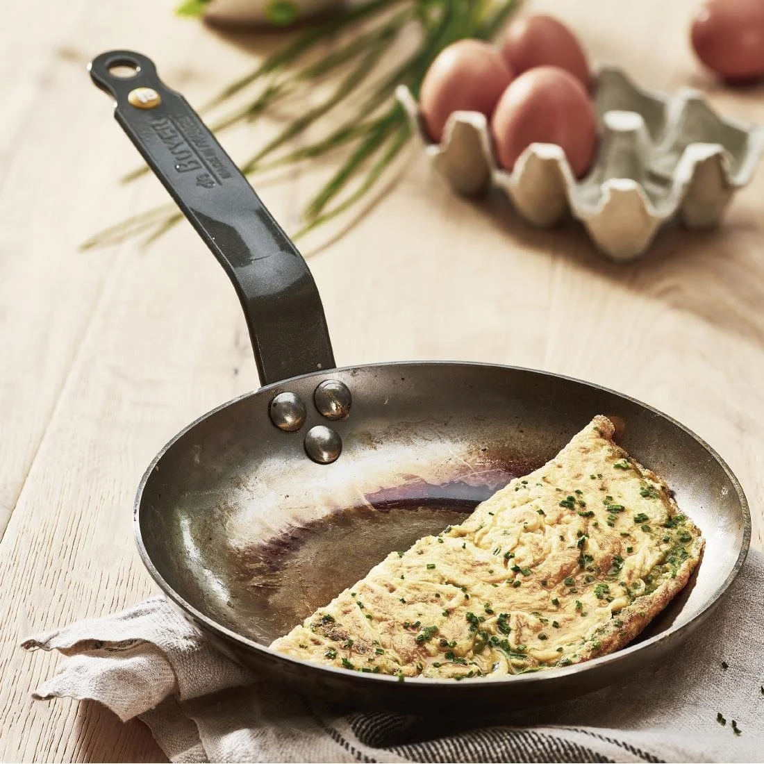 De Buyer Mineral B Omelette Frying Pan 20cm - Image 4