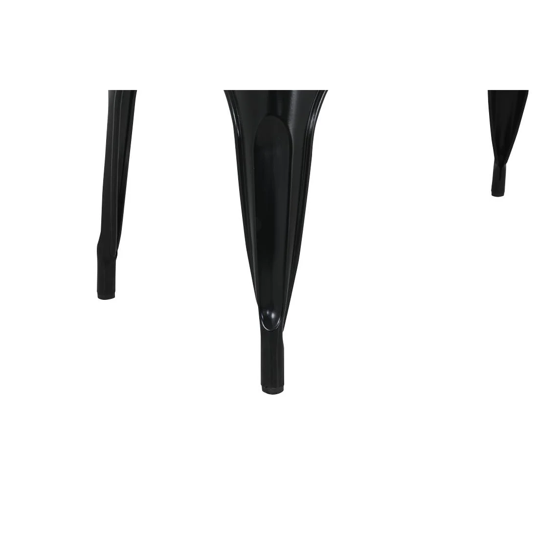 Bolero Bistro Indoor Bench Slatted Mango Wood & Black Frame 850mm (2 Pack) - Image 4