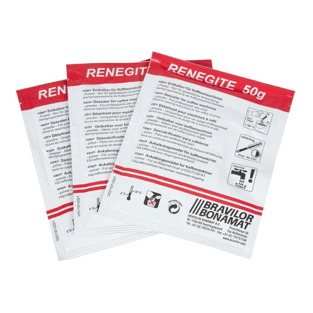 Bravilor Renegite Descaler Sachets Box of 15