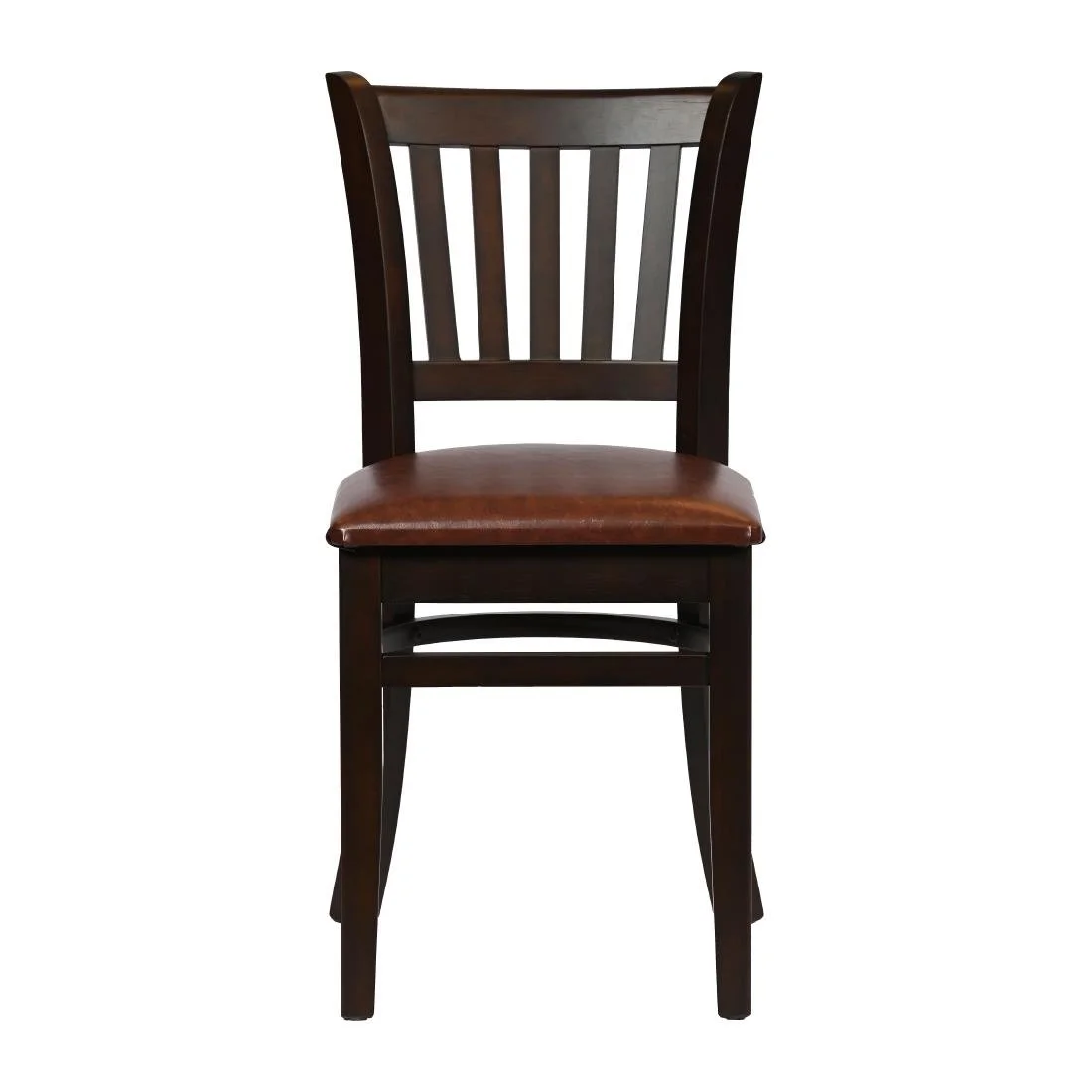 Turin Dining Table with 4 Manhattan Chairs in Dark Walnut with Bison Espresso - Image 3