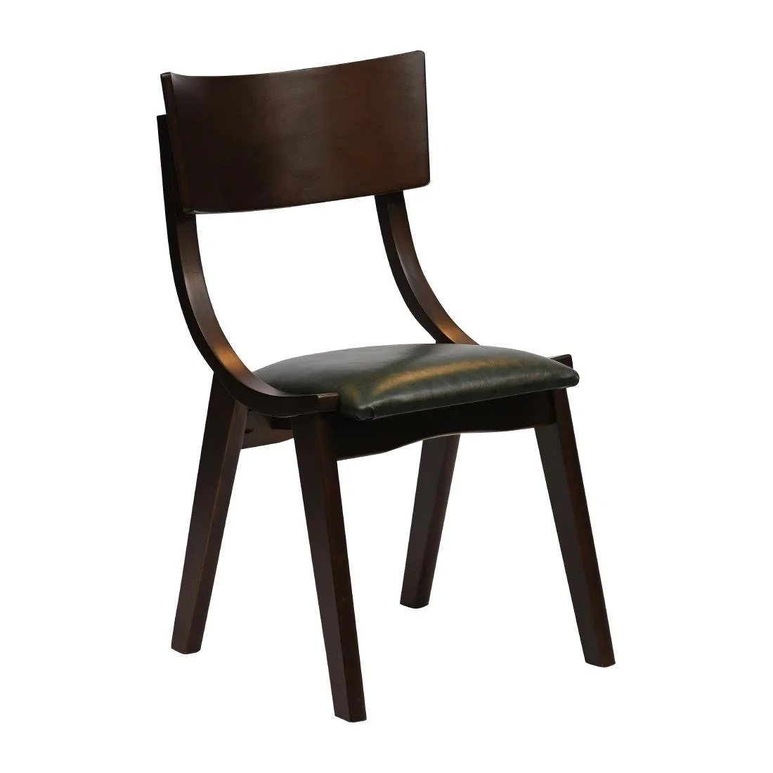 Chelsea Dining Chairs in Dark Walnut with Bison Cedar Seats (6 Pack) - Image 1