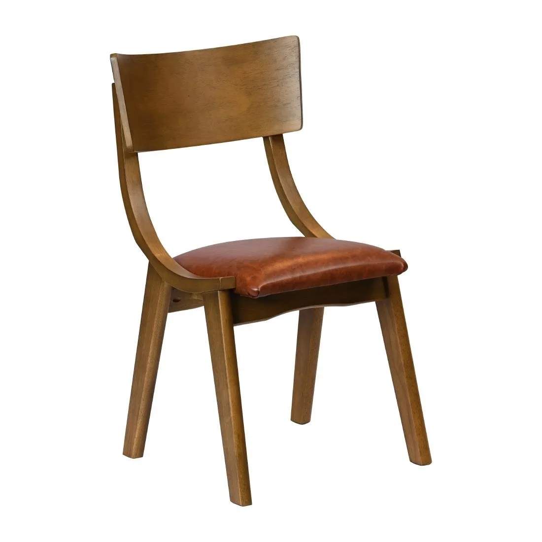 Chelsea Dining Chairs in Weathered Oak with Bison Tan Seats (6 Pack) - Image 1