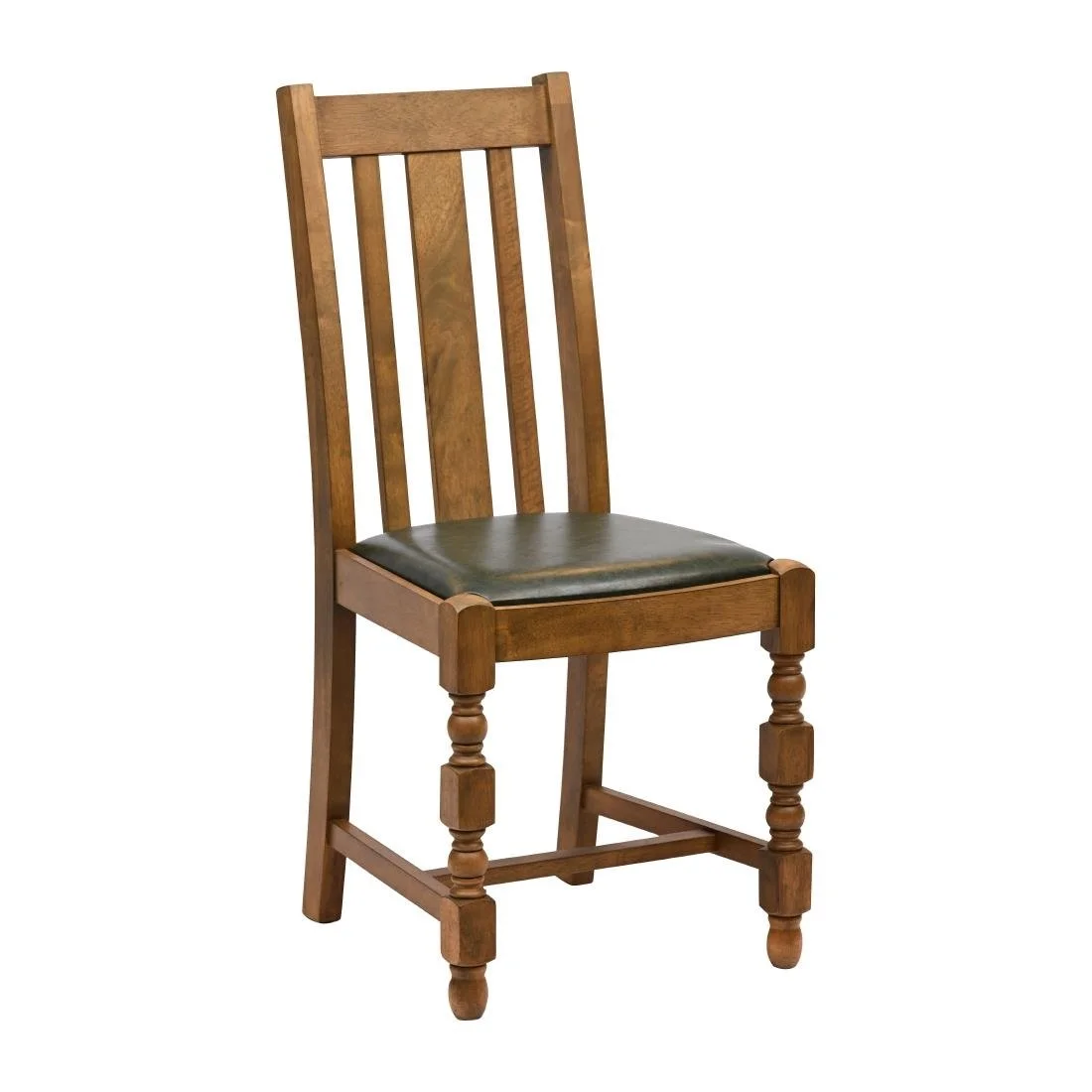 Thame Dining Chairs in Weathered Oak with Bison Cedar Seat (6 Pack) - Image 1