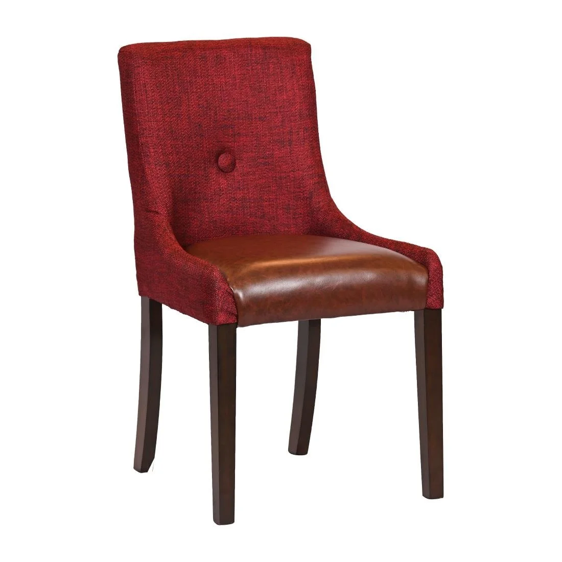 Bath Walnut Dining Chairs with Scarlett Back & Espresso Seat (6 Pack) - Image 1