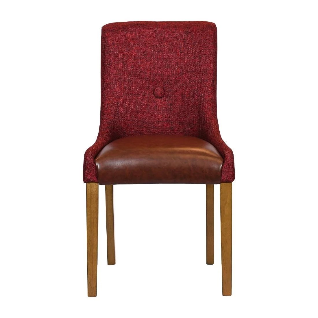 Bath Weathered Oak Dining Chairs with Scarlett Back & Espresso Seat (6 Pack) - Image 3