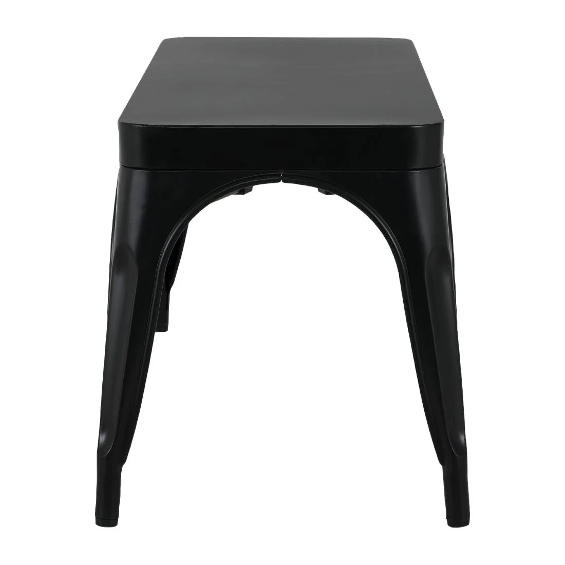 Bolero Bistro Metal Benches Black 1000mm (2 Pack) - Image 6