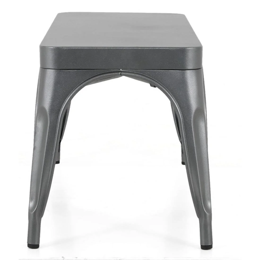 Bolero Bistro Metal Benches Gunmetal 1000mm (2 Pack) - Image 3