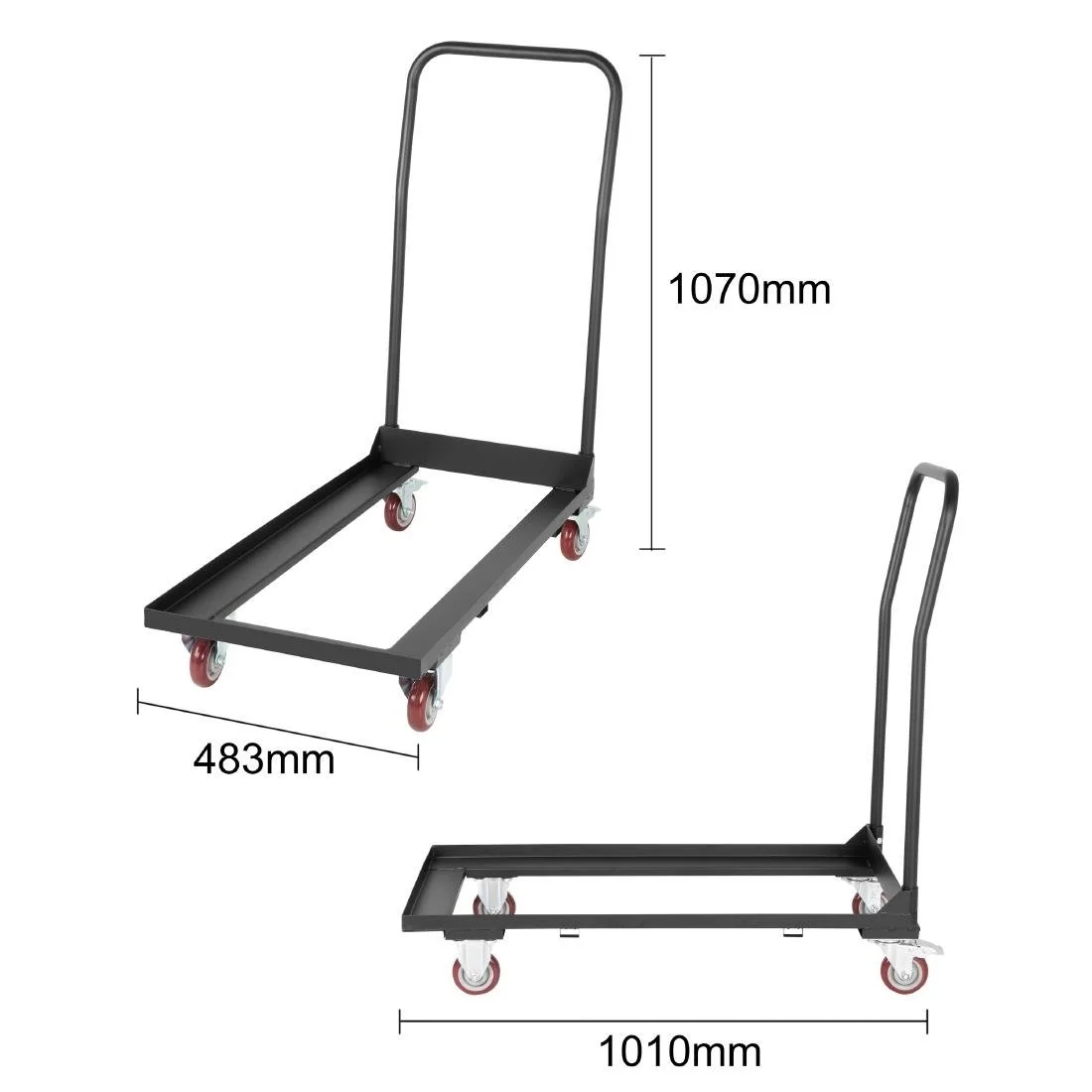 Bolero Folding Chair Trolley - Image 5