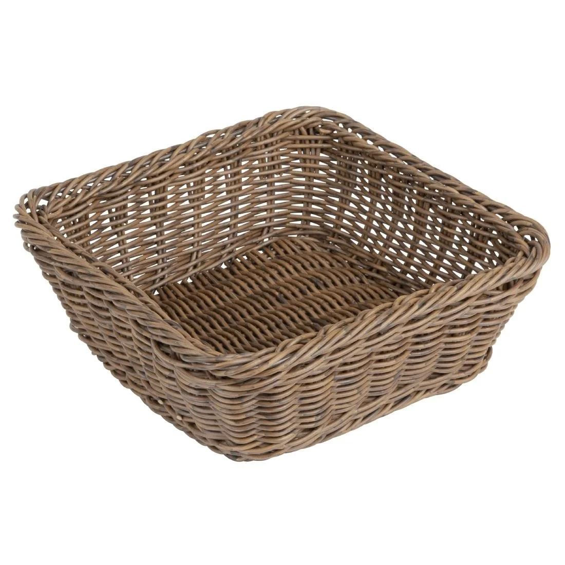 Olympia Polywicker Square Basket Dark Brown 230x230mm - Image 2