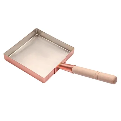 Tamagoyaki SQ C Tinned Copper Omelette Pan 21cm - Image 1
