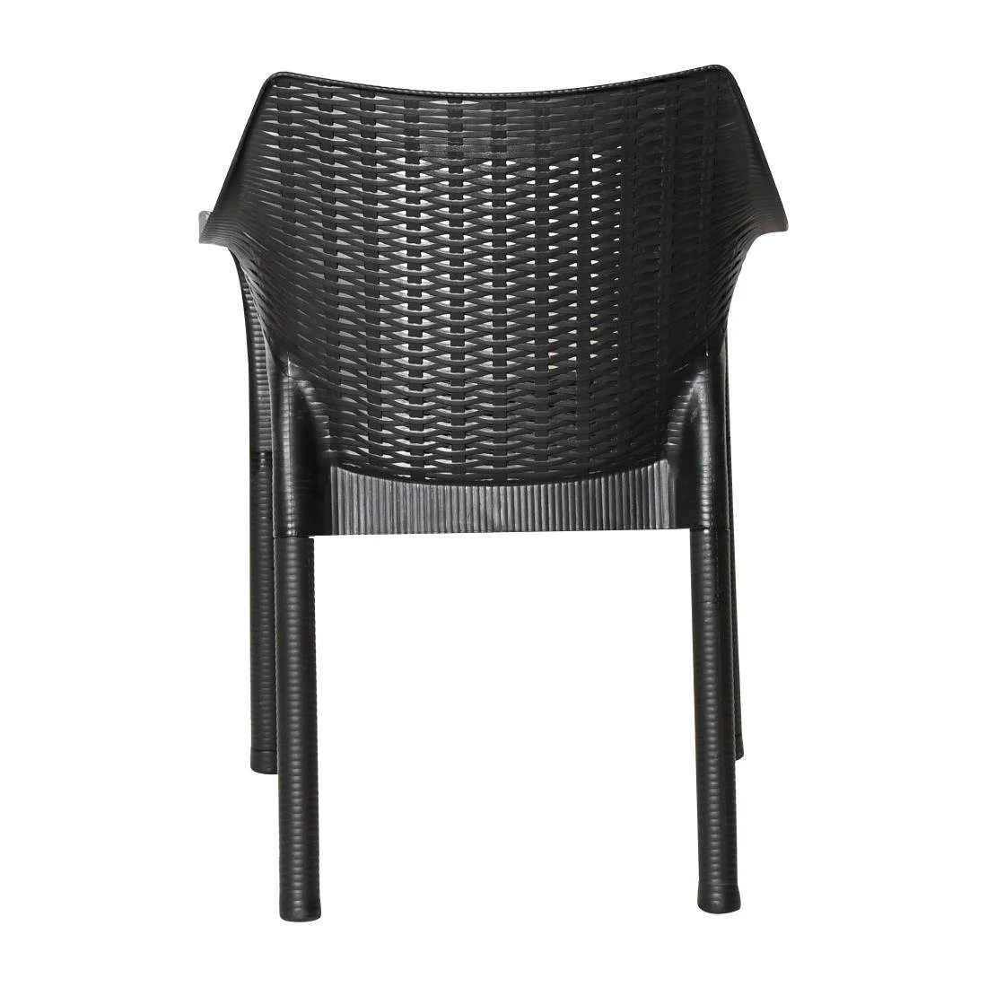 Bolero Elements Polypropylene Armchairs Black (4 Pack) - Image 5