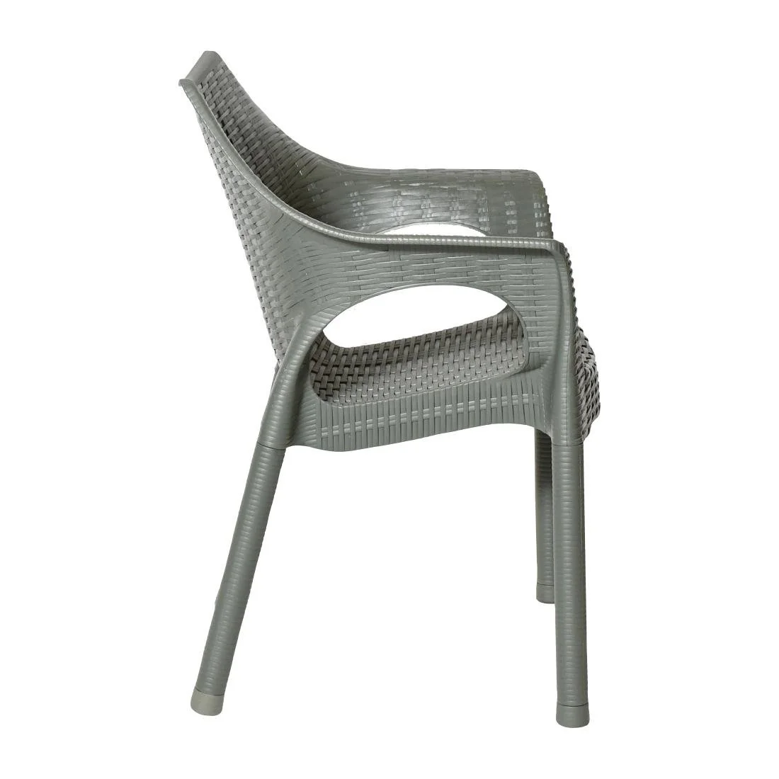 Bolero Elements Polypropylene Armchairs Olive Green (4 Pack) - Image 4