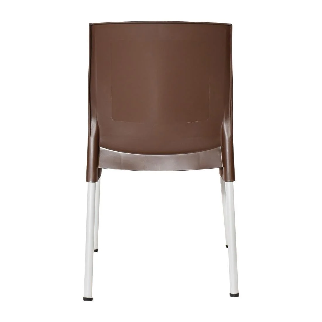 Bolero Elements Polypropylene Plain Side Chairs Dark Brown (4 Pack) - Image 4