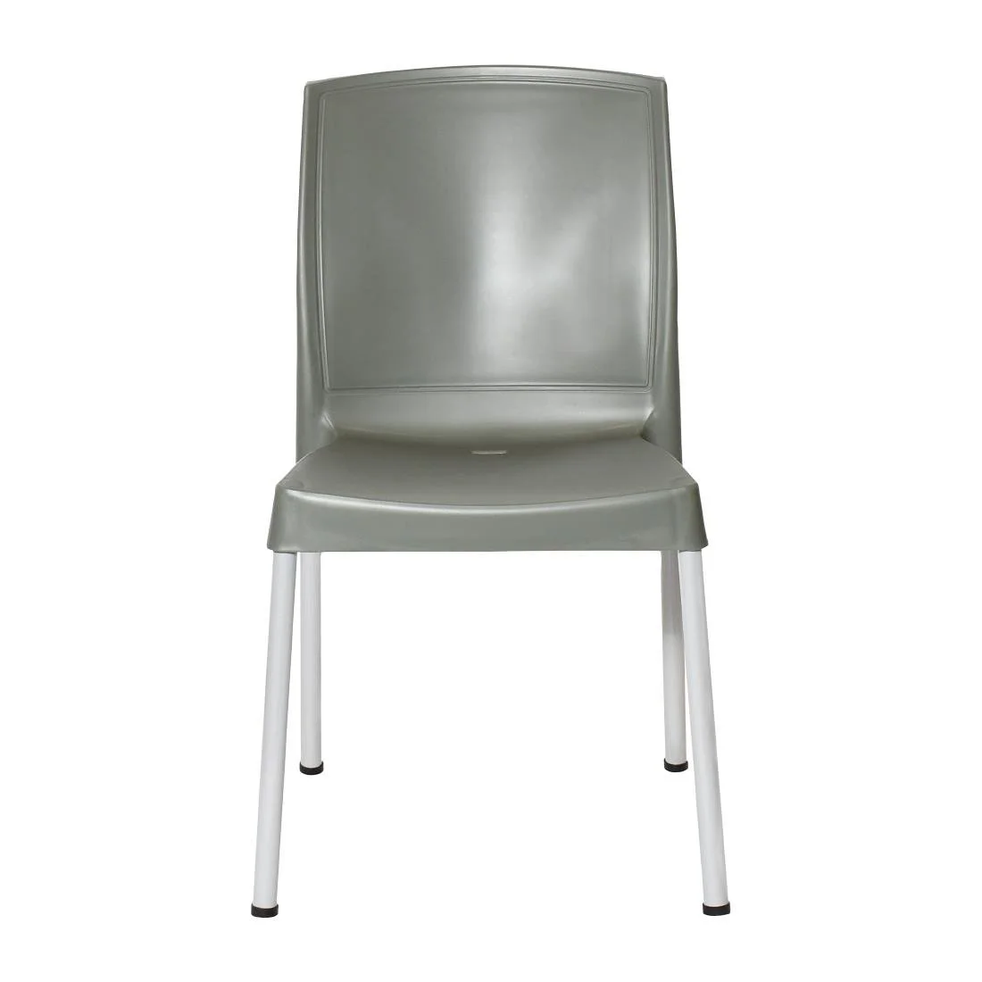 Bolero Elements Polypropylene Plain Side Chairs Olive Green (4 Pack) - Image 2