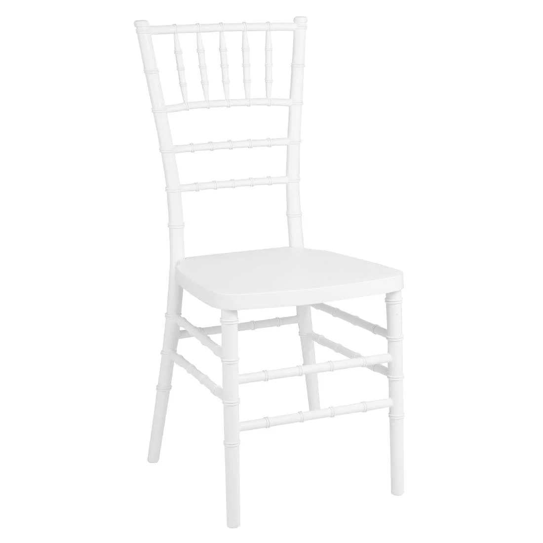 Bolero Chiavari Polypropylene Chairs White (4 Pack) - Image 1