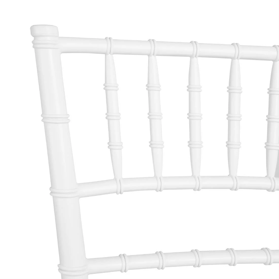 Bolero Chiavari Polypropylene Chairs White (4 Pack) - Image 4