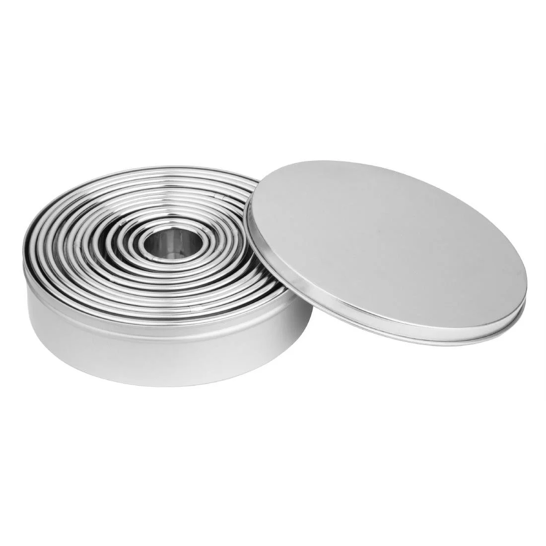 Vogue Stainless Steel Round Plain Cutters ( 12 Pack) - Image 1