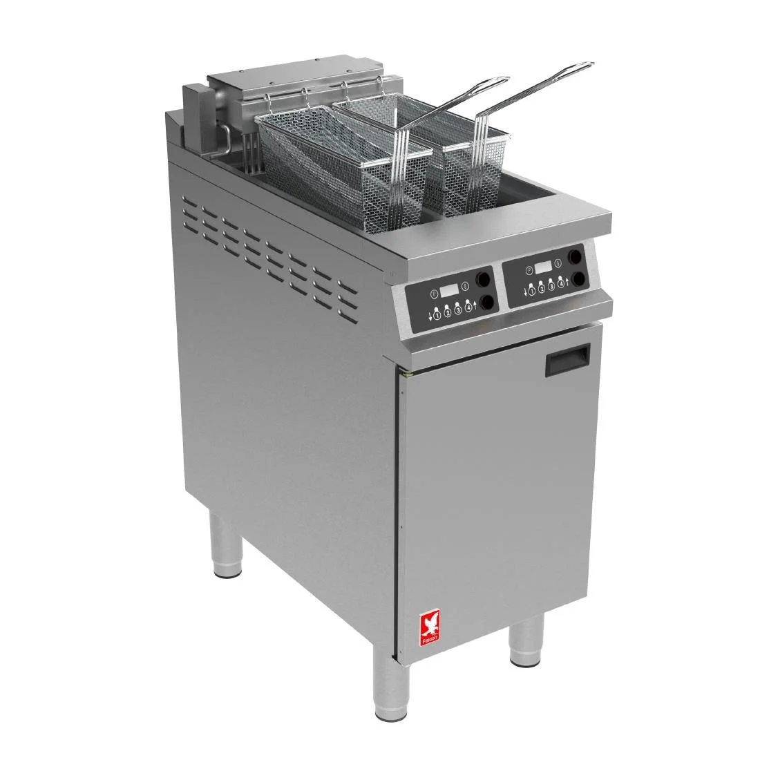 Falcon Dominator Plus Free Standing Electric Programmable Filtration Angel Fryer E3845FXP