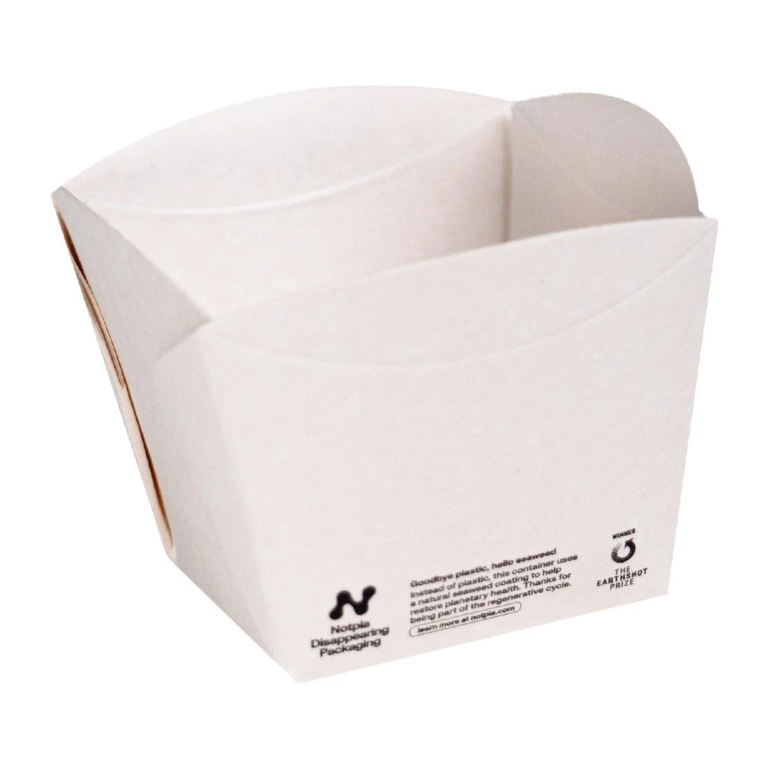 Notpla Square Open Takeaway Boxes 350ml - White ( 250 Pack) - Image 1