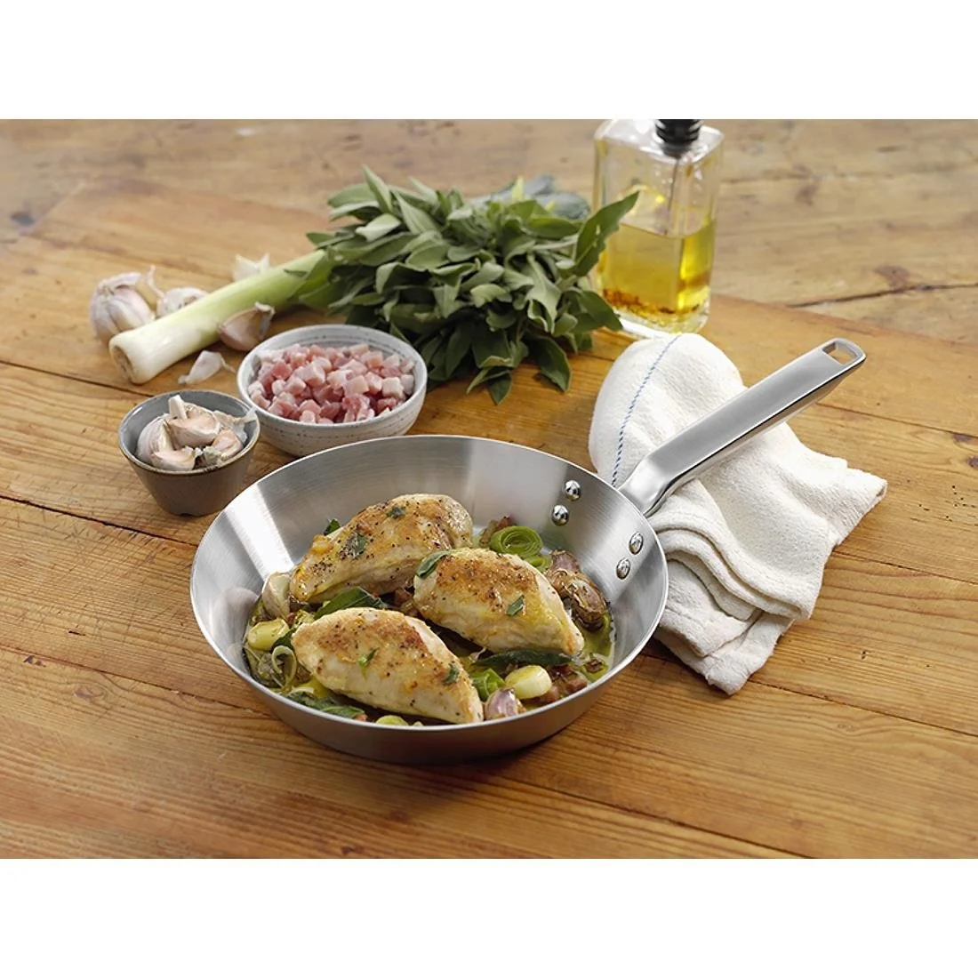 Samuel Groves Stainless Steel Frying pan 26cm - Image 4