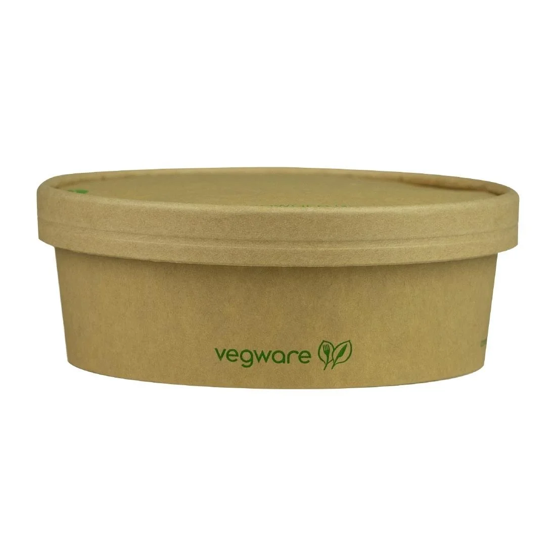 Vegware Round Food Containers Kraft 150-Series 500ml (300 Pack) - Image 1