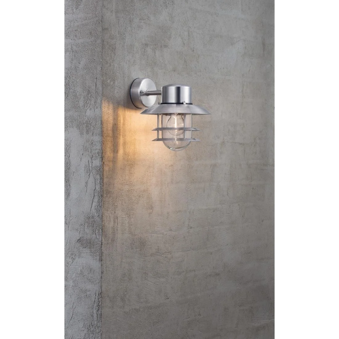 Nordlux Blokhus Down Outdoor Wall Light Galvanised - Image 2