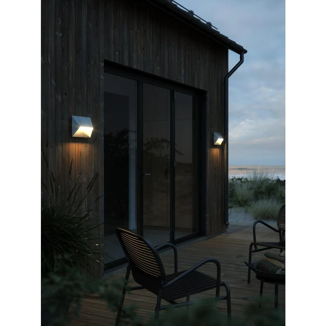 Nordlux Pontio 27 Outdoor Wall Light Galvanised - Image 2