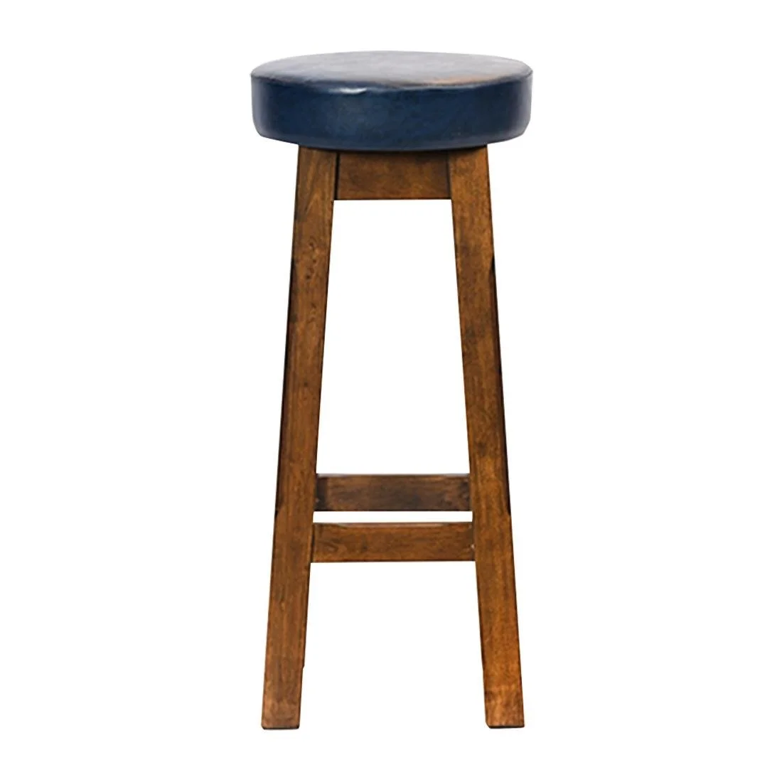 Everyday Wessex Vintage High Stool with Bison Midnight Seat (2 Pack) - Image 1