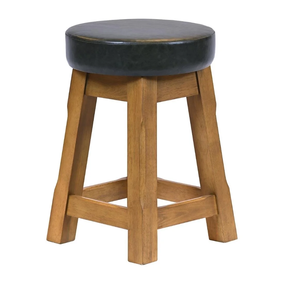 Everyday Wessex Weathered Oak Low Stool with Bison Cedar Seat (2 Pack) - Image 2