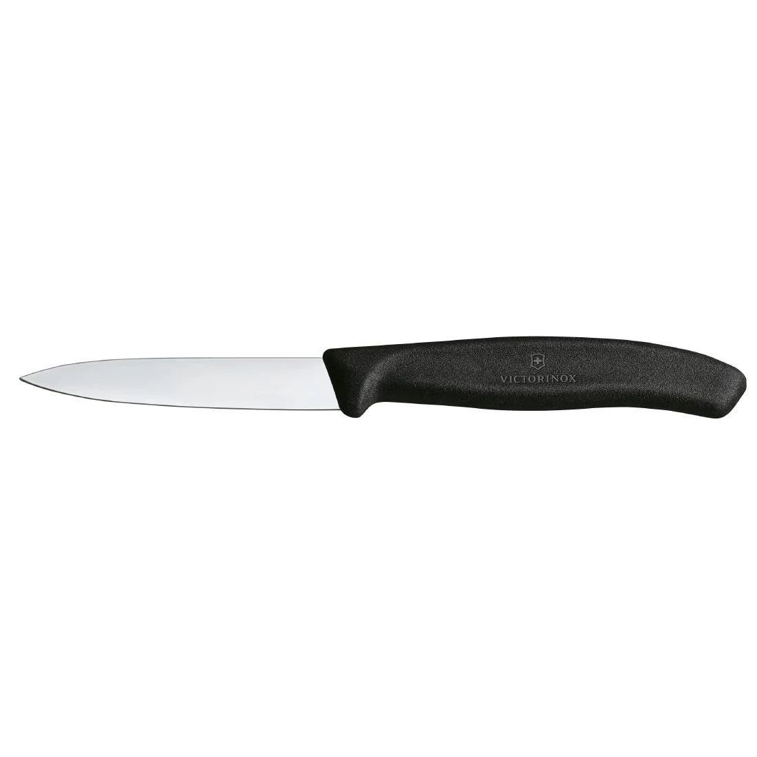 Victorinox Swiss Classic Paring Knife Straight Pointed Black 19cm ( 2 Pack) - Image 1