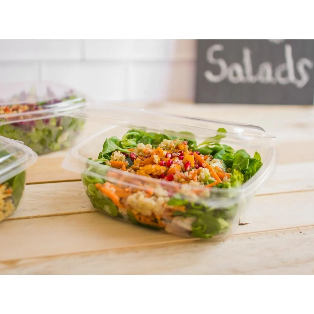 Vegware PLA Hinged Deli Containers 32oz (200 Pack) - Image 4