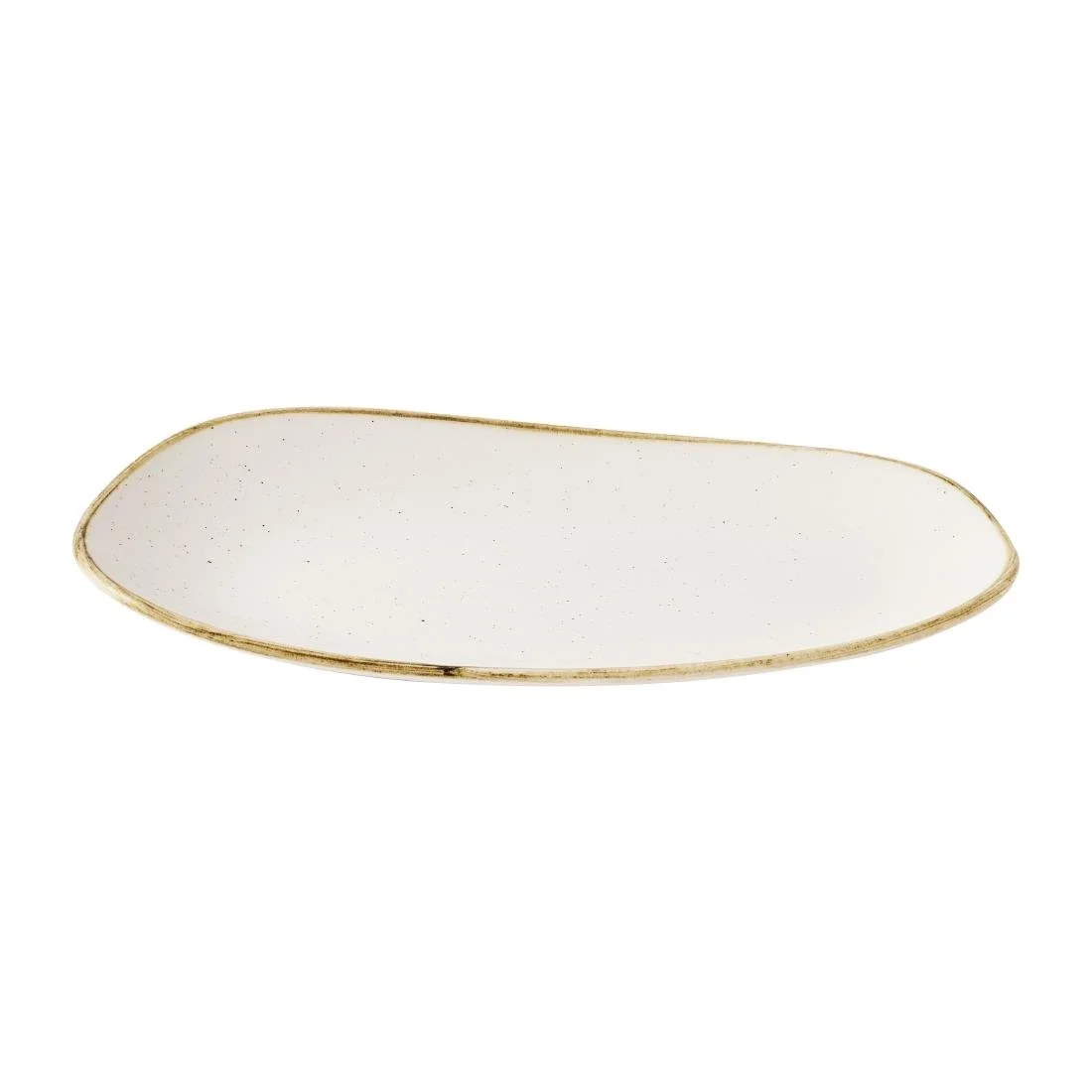 Churchill Stonecast Opal Oblong Plates Barley White 260x150mm (12 Pack) - Image 2