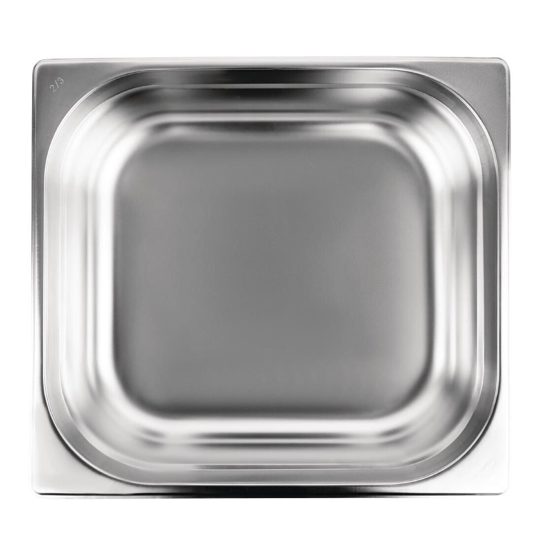 Vogue Stainless Steel 2/3 Gastronorm Pan 100mm