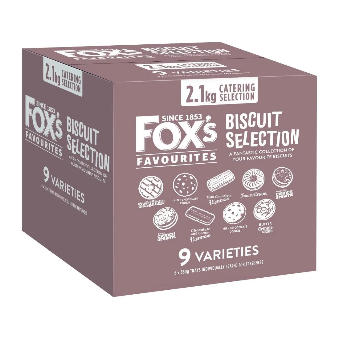 Fox's Favourites Catering Biscuit Assortment 350g (6 Pack)