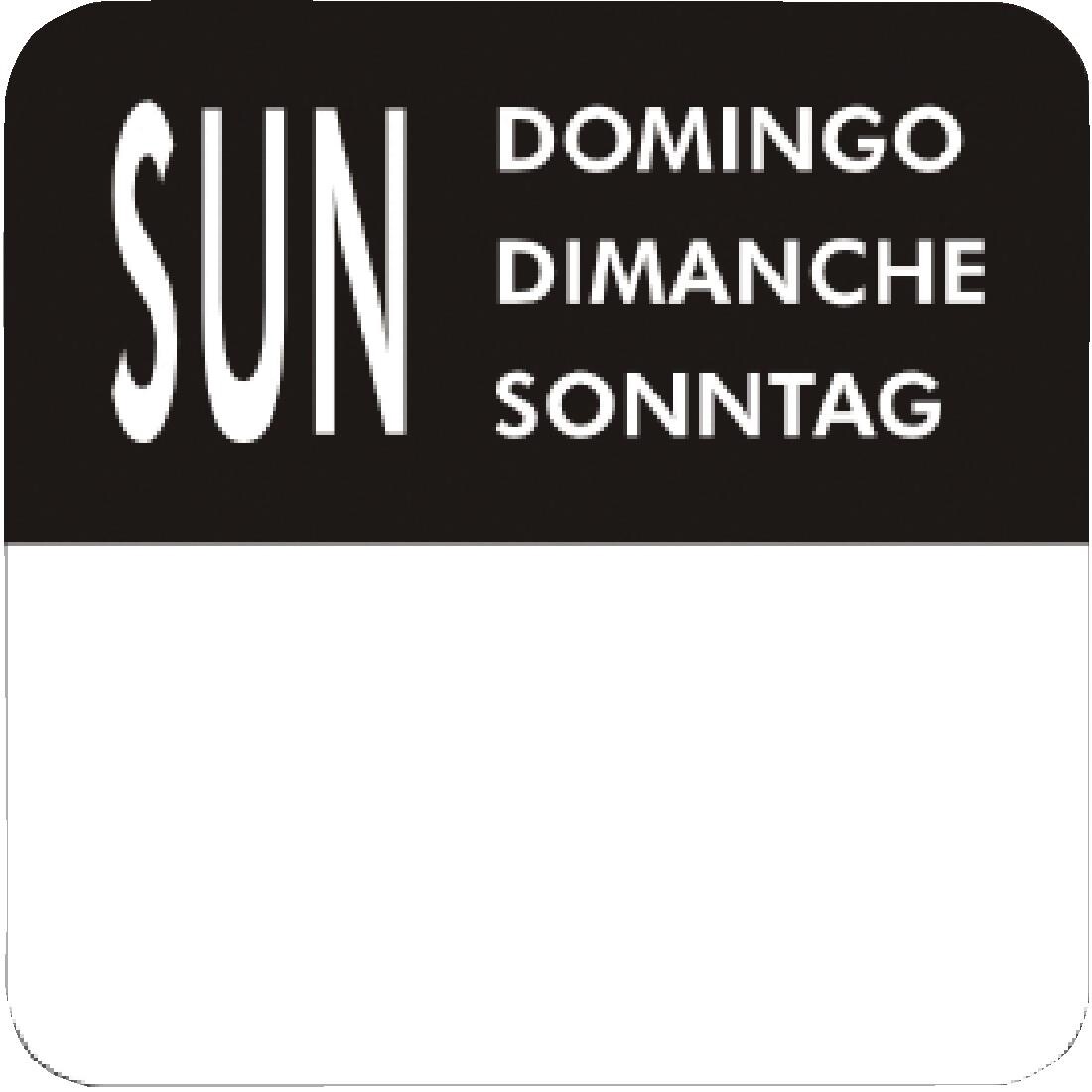 Vogue Removable Day of the Week Labels