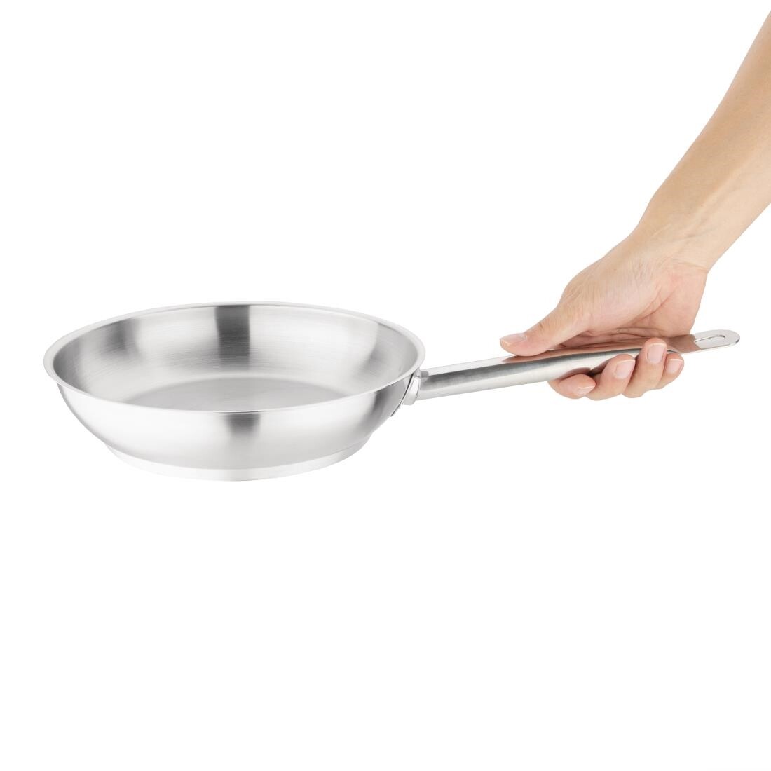 Vogue Stainless Steel Induction Frying Pan 240mm