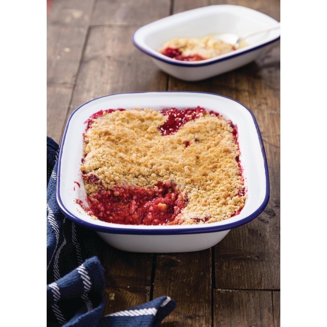 Olympia Enamel Dishes Rectangular 280 x 190mm