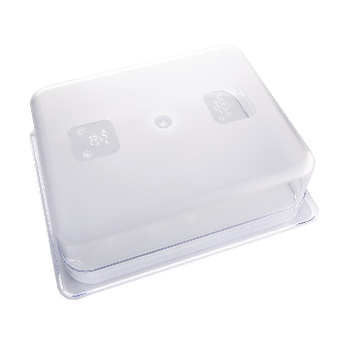 Vogue Polycarbonate 1/2 Gastronorm Container 100mm Clear