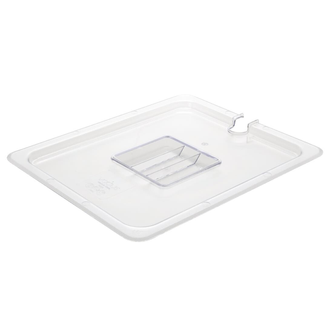 Vogue Polycarbonate 1/2 Gastronorm Lid Notched