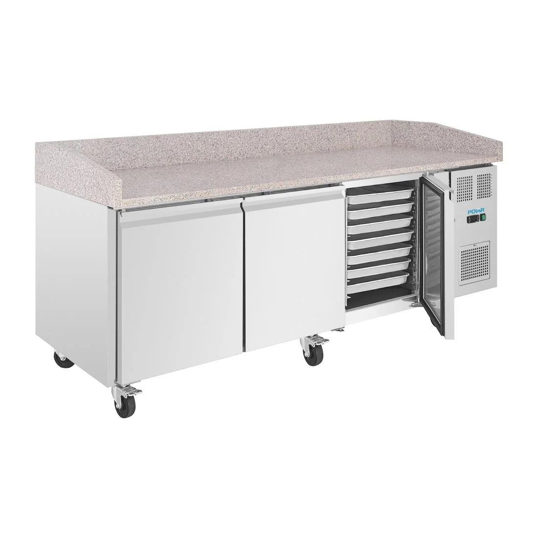 Polar U-Series Bakery Counter Fridge with Granite Top 634Ltr - Image 6