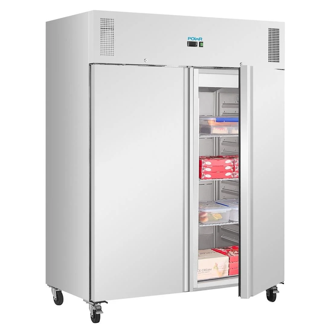 Polar U-Series Upright Double Door Fridge OR Freezer 1300Ltr - Image 5