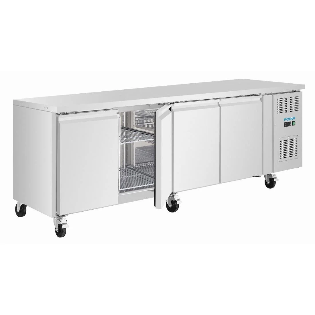 Polar U-Series Four Door Slimline Counter Fridge - Image 4