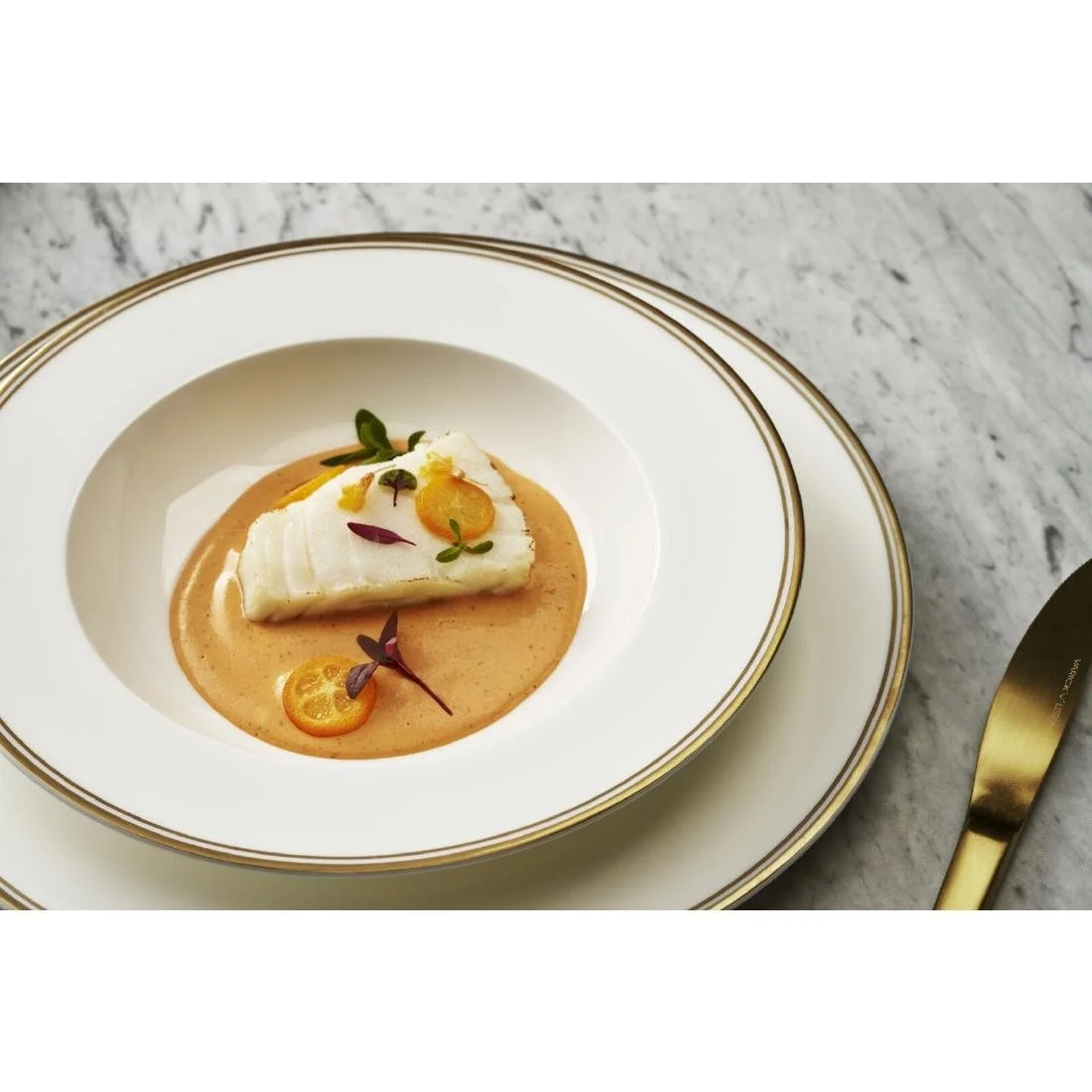 William Edwards Burnished Gold Classic Tea Saucers 160mm (12 Pack) - Image 2