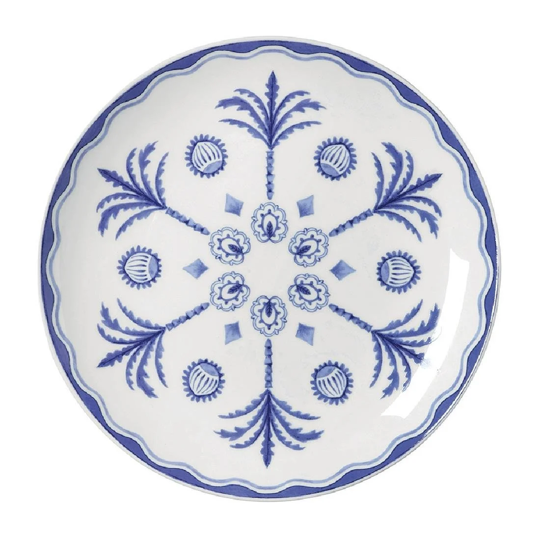 William Edwards Sultan's Garden Blue Plates Coupe 210mm (12 Pack) - Image 1