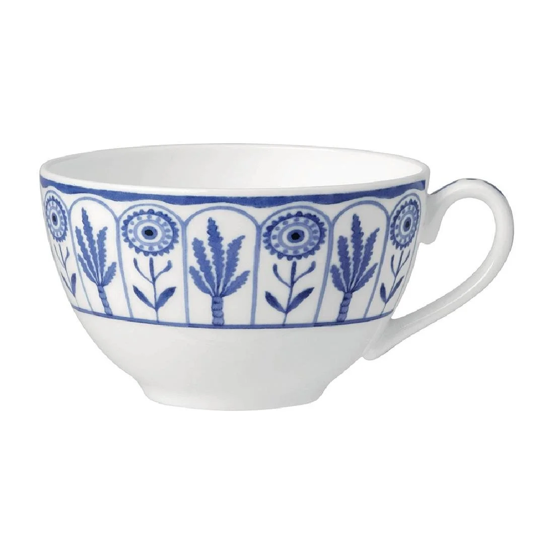 William Edwards Sultan's Garden Blue Tea For One Cups Coupe 260ml (12 Pack)