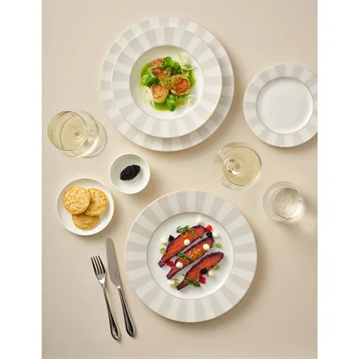 William Edwards Bakewell Classic Plates Taupe 300mm (12 Pack) - Image 1