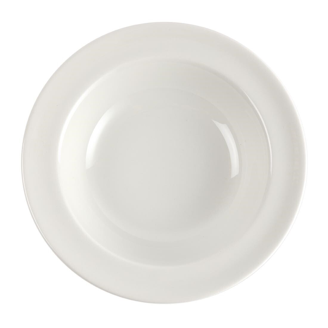 Churchill Plain Whiteware Pasta Plates 280mm