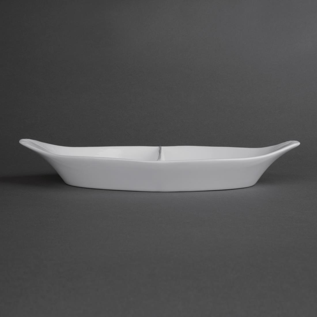 Olympia Divided Oval Eared Dishes 290x 160mm