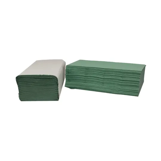 2Work V-Fold Hand Towels 1-Ply 190x250mm Sheet Size Green (Pack of 3510) 2W70105