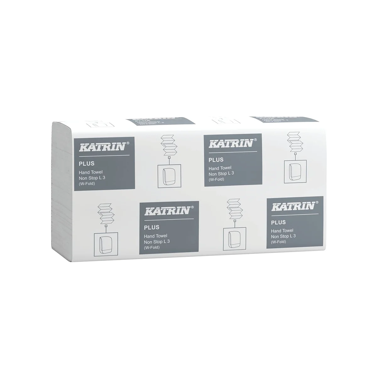Katrin Plus Hand Towel Non Stop L3 Handy Pack x25 (Pack of 2250) 61600 - Image 1